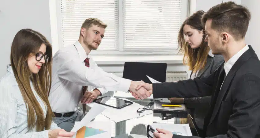 Sales outsourcing process showing an external sales team managing lead generation, prospecting, and closing deals for growing businesses.