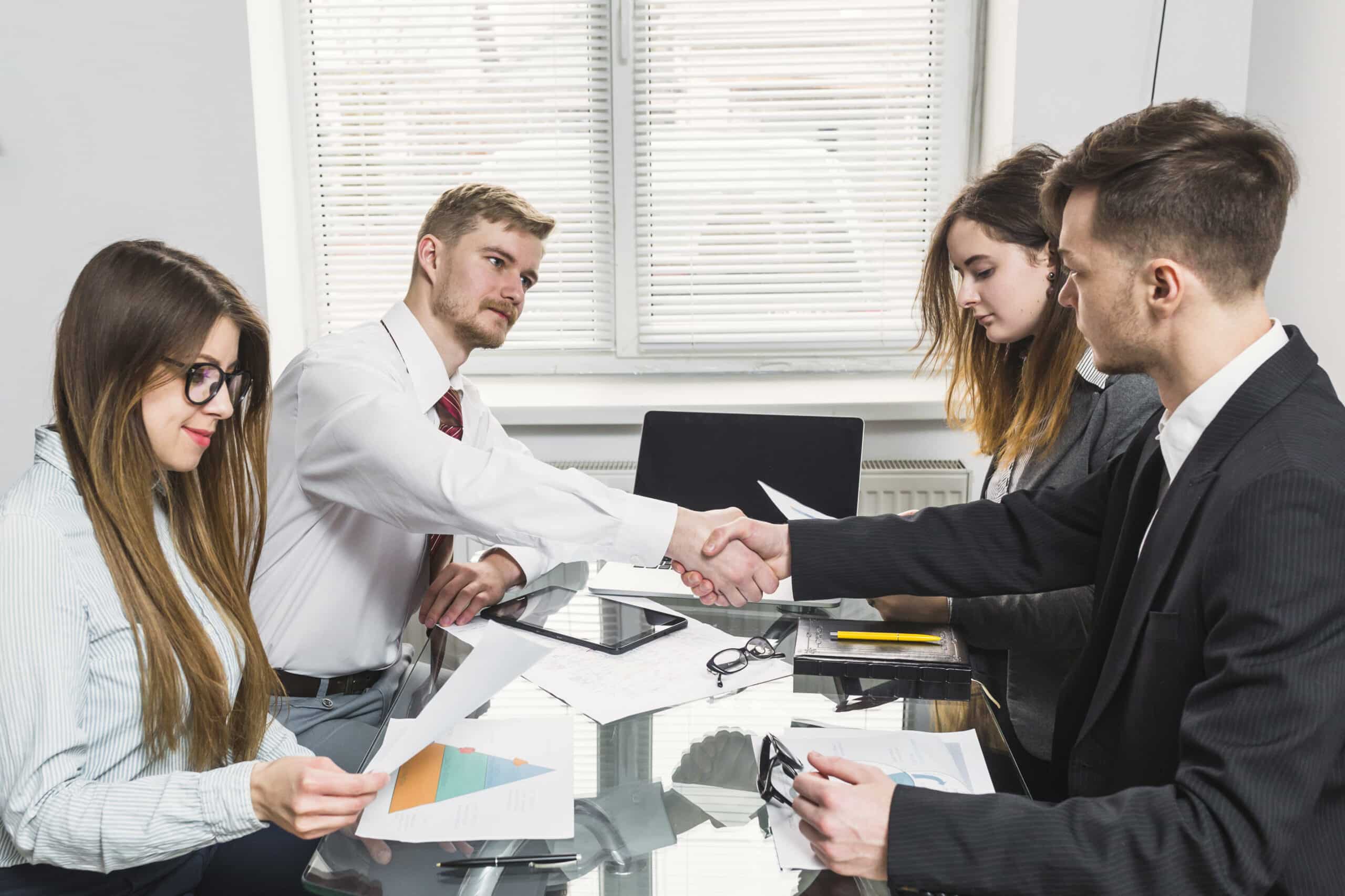 Sales outsourcing process showing an external sales team managing lead generation, prospecting, and closing deals for growing businesses.
