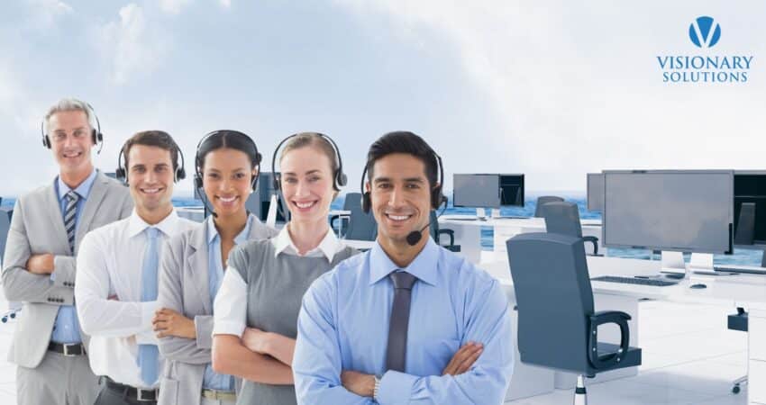 Sales virtual assistant team providing outsourcing support