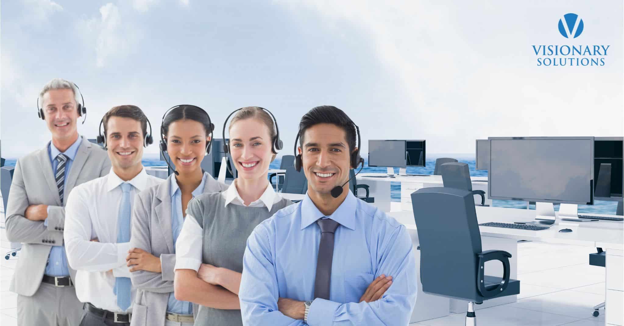 Sales virtual assistant team providing outsourcing support