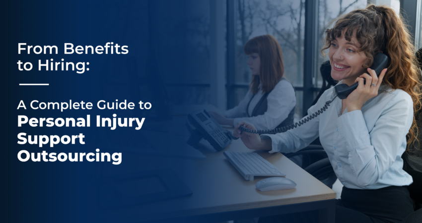 Support agent handling personal injury client call