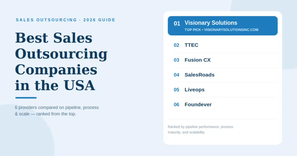 sales outsourcing companies in usa